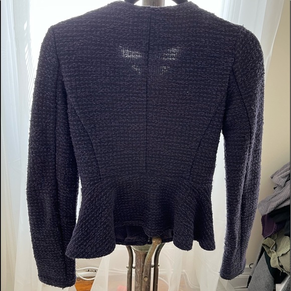 Blue and Black Loft Cropped Blazer - Size XS - Picture 2 of 3